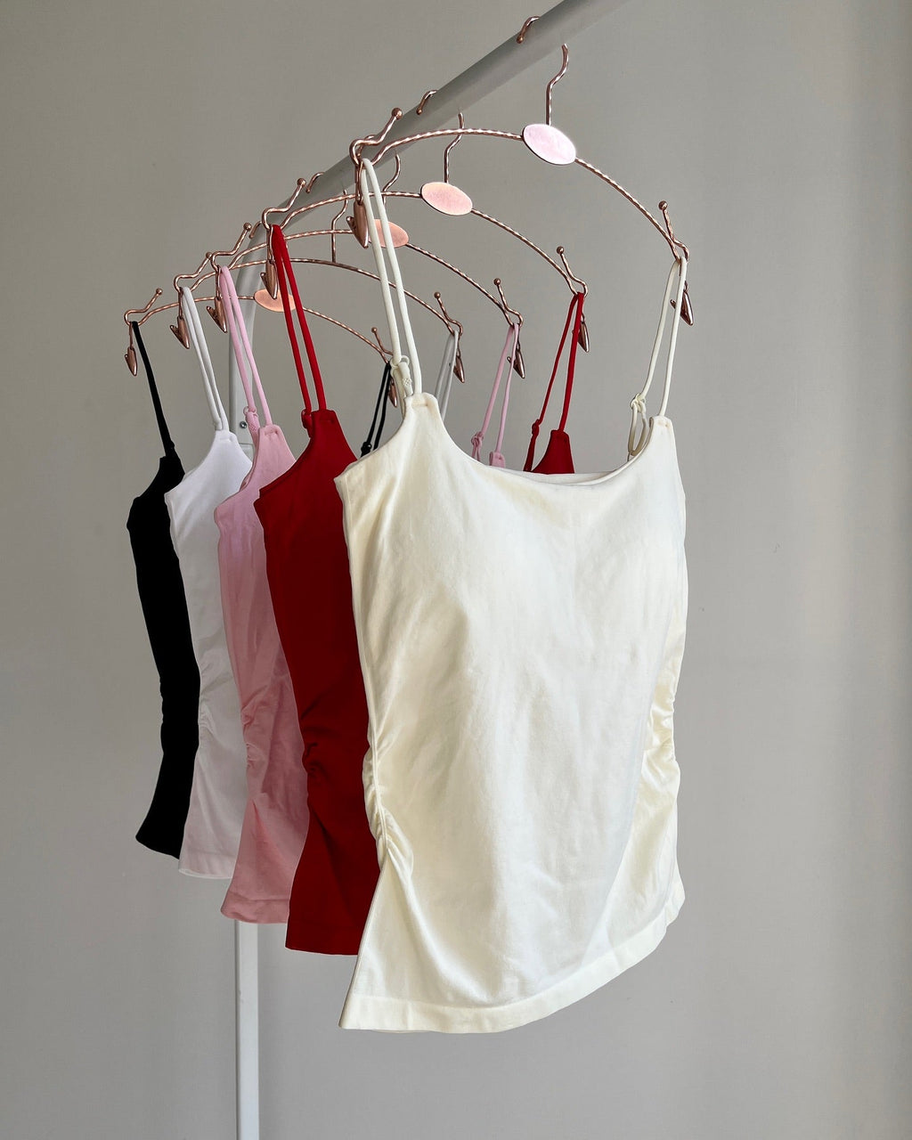 (Pack of 3) New Plain Soft Padded Spaghetti Top For Girls