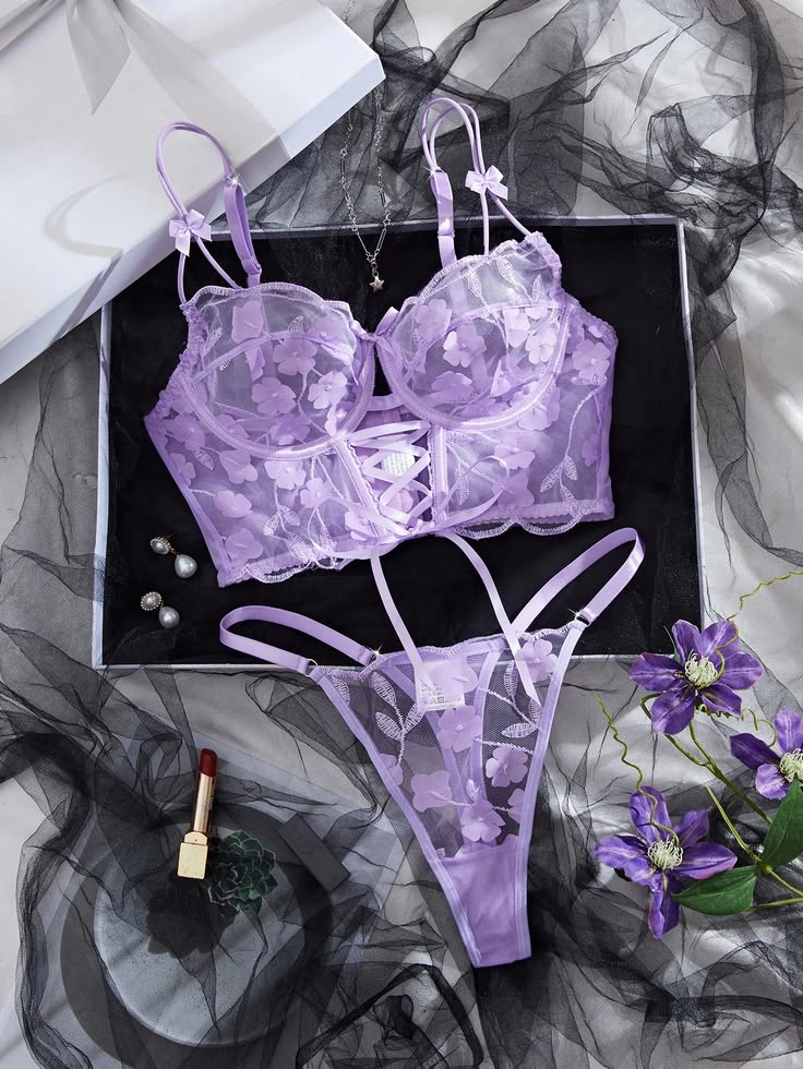 Sweet Flower Floral Pushup Summer Set with pantie. Pack of 3
