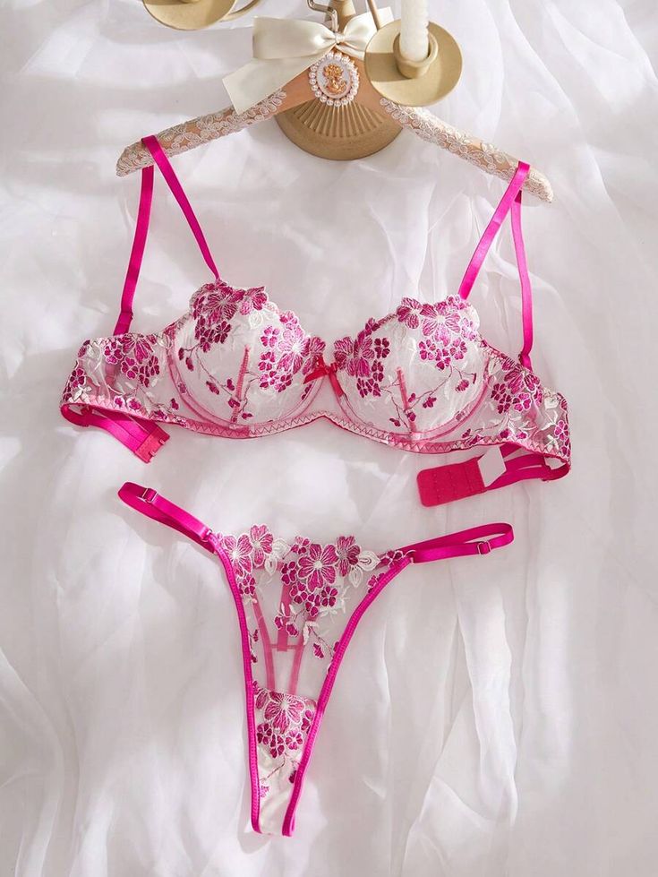 Sweet Flower Floral Pushup Summer Set with pantie. Pack of 3