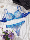 Sweet Flower Floral Pushup Summer Set with pantie. Pack of 3