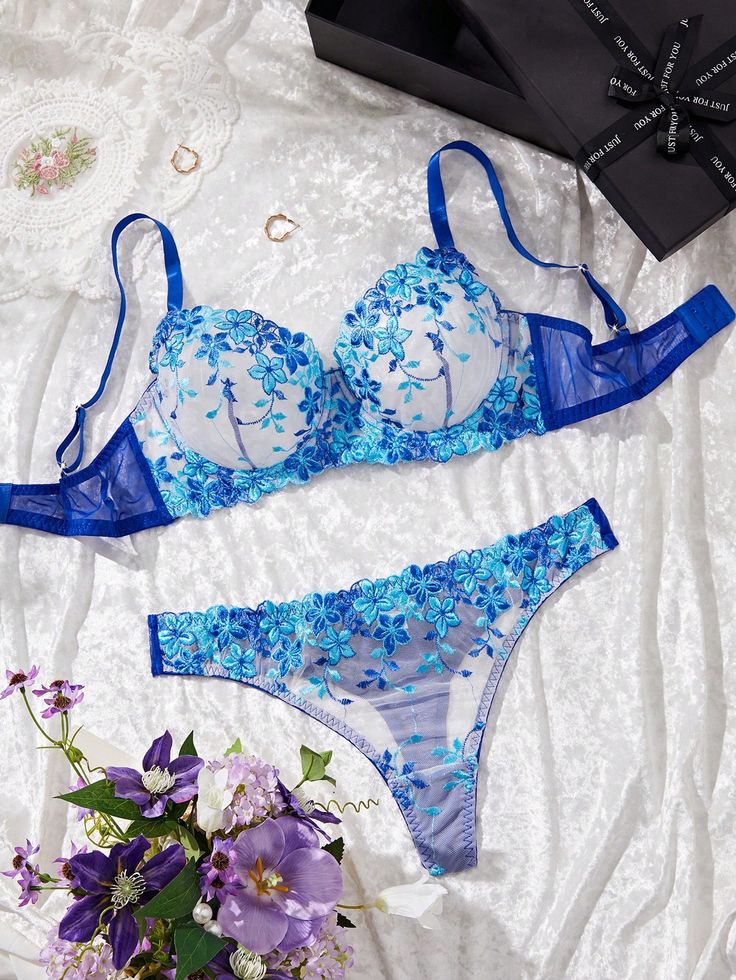 Sweet Flower Floral Pushup Summer Set with pantie. Pack of 3