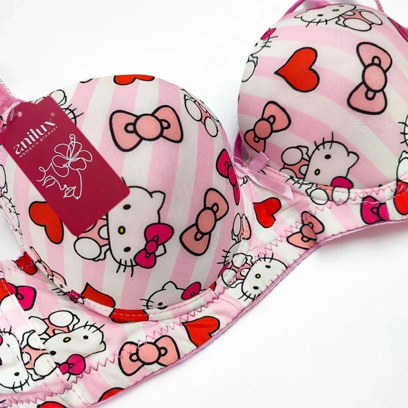 (Pack of 3) Hello Kitty Daily-wear Push-up Bra